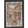 FRANCE MOROCCO 1933 1F CHOCOLATE SG 184 FINE USED#