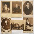 6 vintage French postcards Paintings in the Louvre