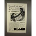 1930 Miller Tire Ad - Thousands Have Asked!