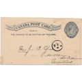 Canada ! #P8 Postal Card USED REPLY Portion 189...