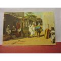 ARABE VILLAGE SCENE, Egypt? unused antique post...