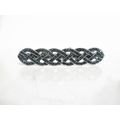 Blue crystal art deco hair barrette clip bridal...