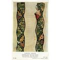 Tapestry Border Antique Embroidered Wool Linen ...