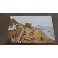 Upton Bros Postcard - Beach scene - Folkestone,...
