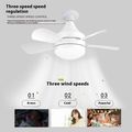 LED Straight Leaf Fan Lamp E27 Screw Detachable...
