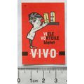 vintage West Germany Matchbox Label - VIVO - Vi...