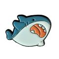 Shark Pin Badge Enamel 3.1 cm x 2.6 cm Fun Comi...