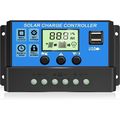 30A PWM Solar Panel Charge Controller 12/24V Au...