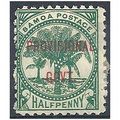 Samoa 1899 SG90 1/2d Dull Blue-Green Provisiona...