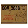 kqv-2068 john kenes el paso texas 1960s cb qsl ...