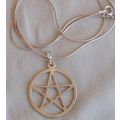 Peace silver pendant A