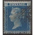 1858 SG45 2d Blue Plate 9 Fine Used “ED” ...