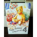 Age 4 Birthday Card - Happy Birthday today you ...