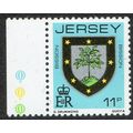 Jersey 1981 Arms of Jersey Families 11p Multico...