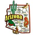 Arizona Jumbo State Map Fridge Magnet