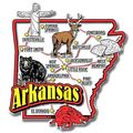 Arkansas Jumbo State Map Fridge Magnet