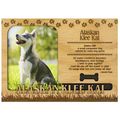Alaskan Klee Kai Engraved Wood Picture Frame Ma...