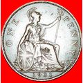 Ⰶ MISTRESS OF SEAS:GREAT BRITAIN★PENNY 1931 GEO...