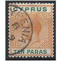 Cyprus 1912 SG74 10 Paras Orange & Green Fine U...