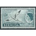 Bermuda 1953 SG143 6d Black & Turquoise-Blue Mo...