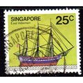 Singapore 1980 Ships definitives 25c value, use...