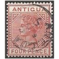Antigua 1884 SG28 4d Chestnut Perf 14 Wmk Crown...