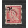 NewZealand.SG808 2 1/2d on 3d Queen Elizabeth I...