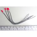 Ampoule - rouge 6 volts - 65 ma 3 mm type grain...