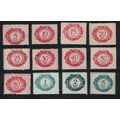 Liechtenstein Postage Due 12 1920 MH SG#D43-D54...