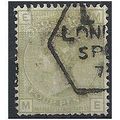 1877 SG153 4d Sage-Green Plate 15 Good Used "ME...