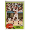 1981 Topps George Foster baseball card #200 - Reds