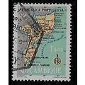 MOZAMBIQUE 1954 MAP MOZAMBIQUE 1E YELLOW SG499 ...