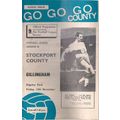 STOCKPORT COUNTY v GILLINGHAM football programm...