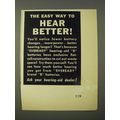 1950 Eveready Brand B Batteries Ad - The easy way to hear better
