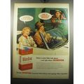 1957 Winston Cigarettes Ad - Taste is what folks talk about - and like about