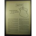 1956 Members New York Stock Exchange Ad - A gentle deterrent for free spenders