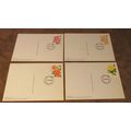 1976 GB PHQ Postcard - Roses / Flowers