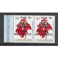 COOK ISLANDS SPECIAL UK AIRMAIL SERVICE OVERPRI...
