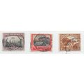 AFRICA SOUTH 1927 SG34 SG35 SG35b RANGE 3 STAMP...