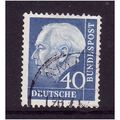 GERMANY 1954 40pf BLUE PRES HEUSS SG 1122c FINE...