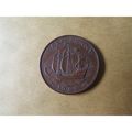 1966 QUEEN ELIZABETH II HALFPENNY FREE POST. AK