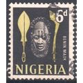 Nigeria 1961 - SG95 - 6d yellow/black - Benin M...