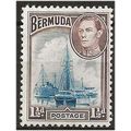 Bermuda 1938 SG111 1 1/2d Deep Blue & Purple Br...