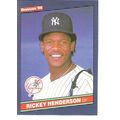 1986 Donruss baseball Rickey Henderson card #51...