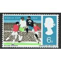 1966 World Cup Football 6d Black Sepia Red Appl...
