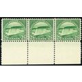 568, Mint VF NH 25¢ Margin Strip of 3 VERY ATTR...