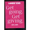 LANDS' END GET GOING GET GIVING DEC. 2023 ISSUE...
