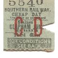 Southern Railway Edmondson Ticket - Staines to ...