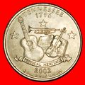 Ⰶ MUSIC 1796: USA★ 1/4 DOLLAR 2002P! WASHINGTON...