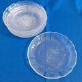 Lot 6 Arcoroc FLEUR 8" Coupe SOUP BOWLS Dish Sa...